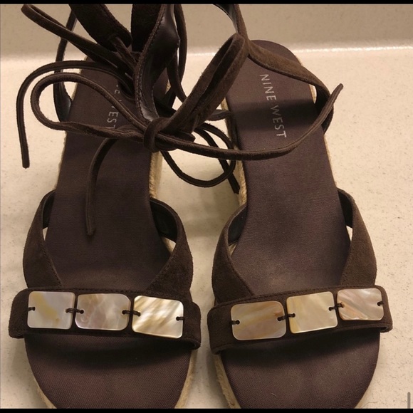 Brown Nine West Wedges - Picture 8 of 9